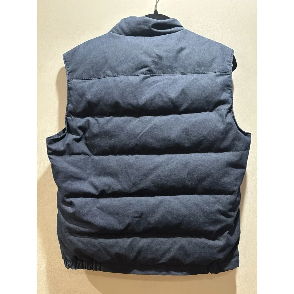 Vince Down Puffer Vest Men's Medium Blue Quilted‎ Sleeveless Jacket